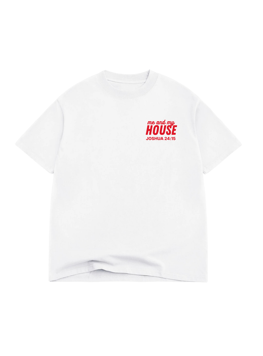 "Me and My House" Oversized Tee - White