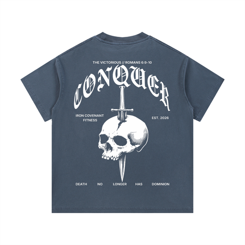 VICTORIOUS - CONQUERED DEATH 'FADED' TEE
