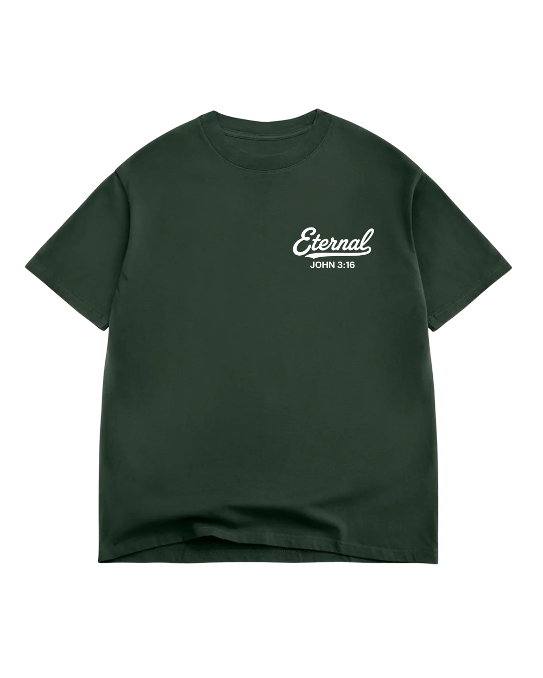 Eternal Life Vintage Tee - Forest Green