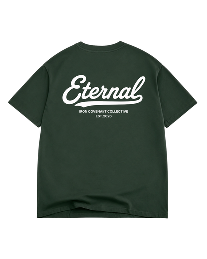 Eternal Life Vintage Tee - Forest Green
