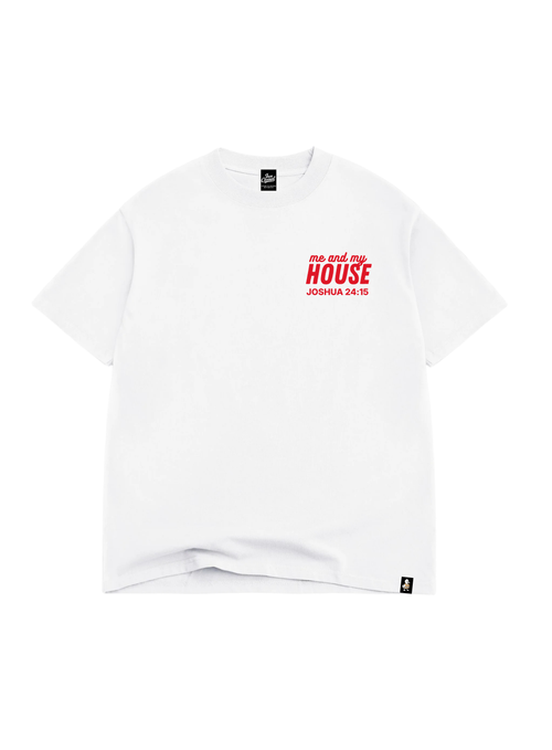 "Me and My House" Oversized Tee - White