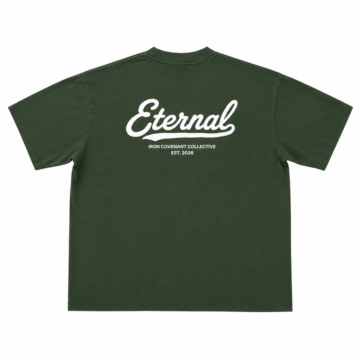 Eternal Life Vintage Tee - Forest Green