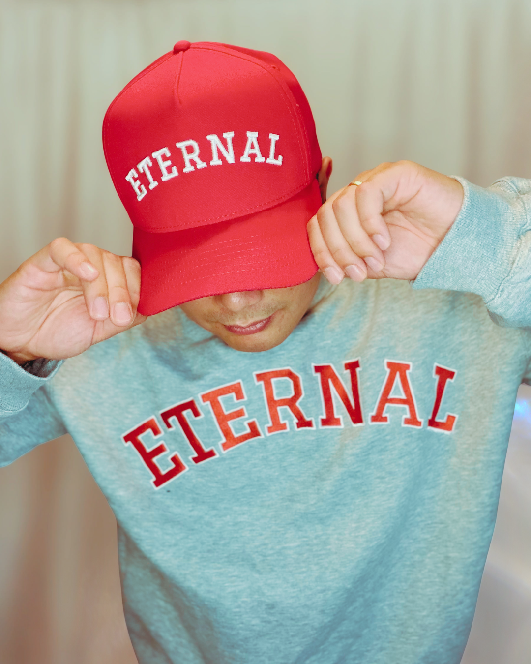 Eternal Life Adult Varsity Hat - Hot Rod